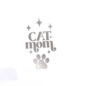 cat mom heijastinkankaasta tehty kuvio